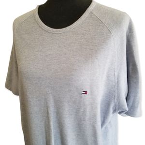 Tommy Hilfiger pale blue cotton chambray shirt. Feels similar to linen sz XL